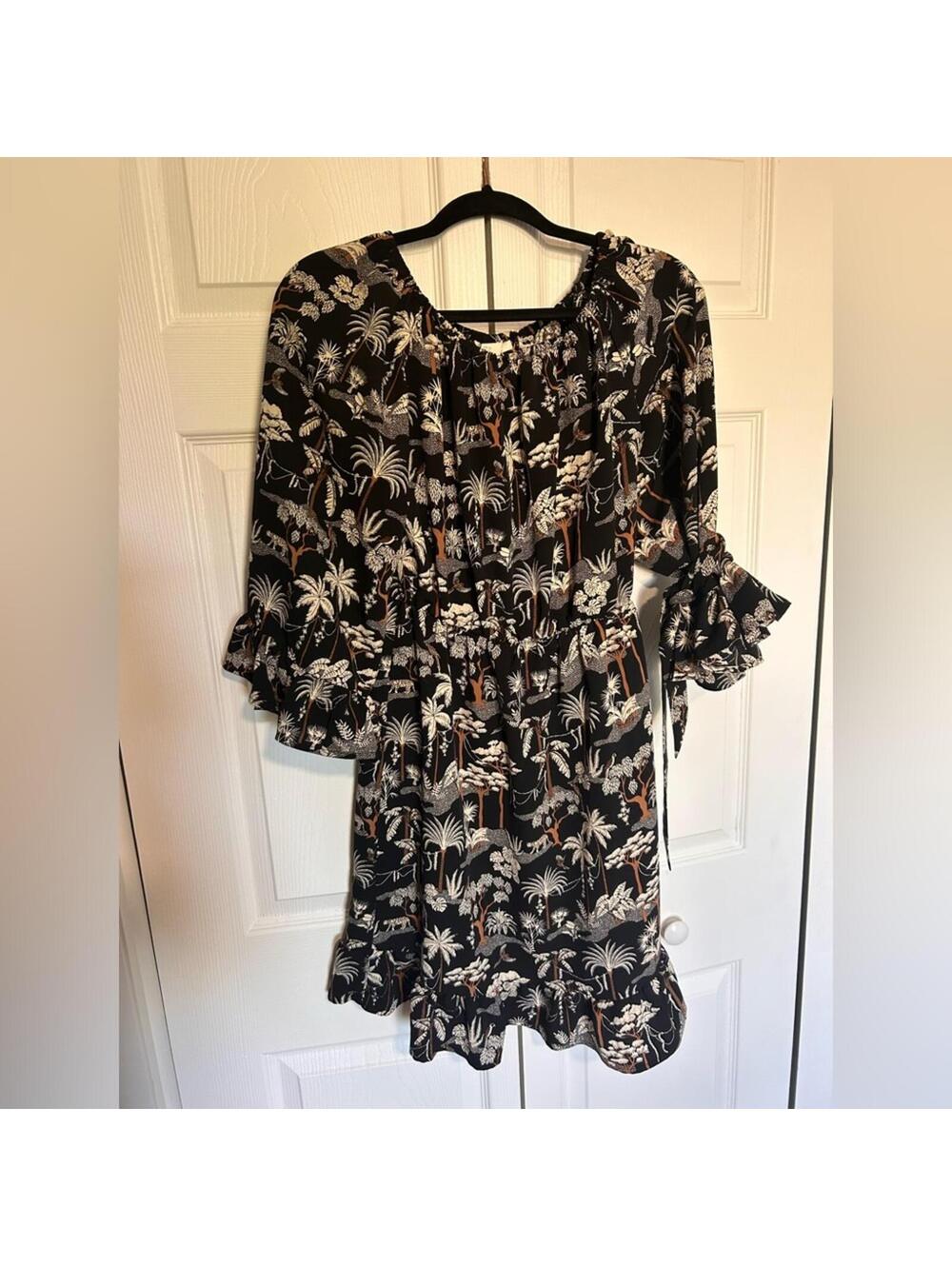 H&M Black Floral Dress